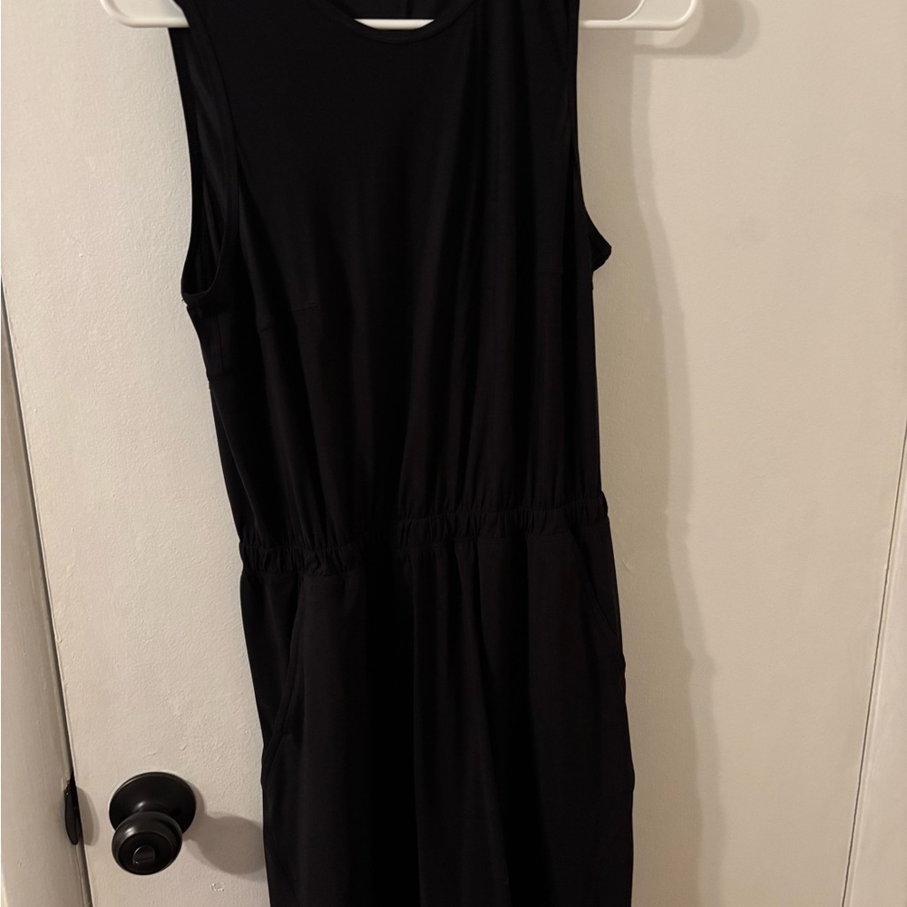 lululemon athletica “Lightweight High-Neck” Classic Black Midi Dress - Picture 5 of 5